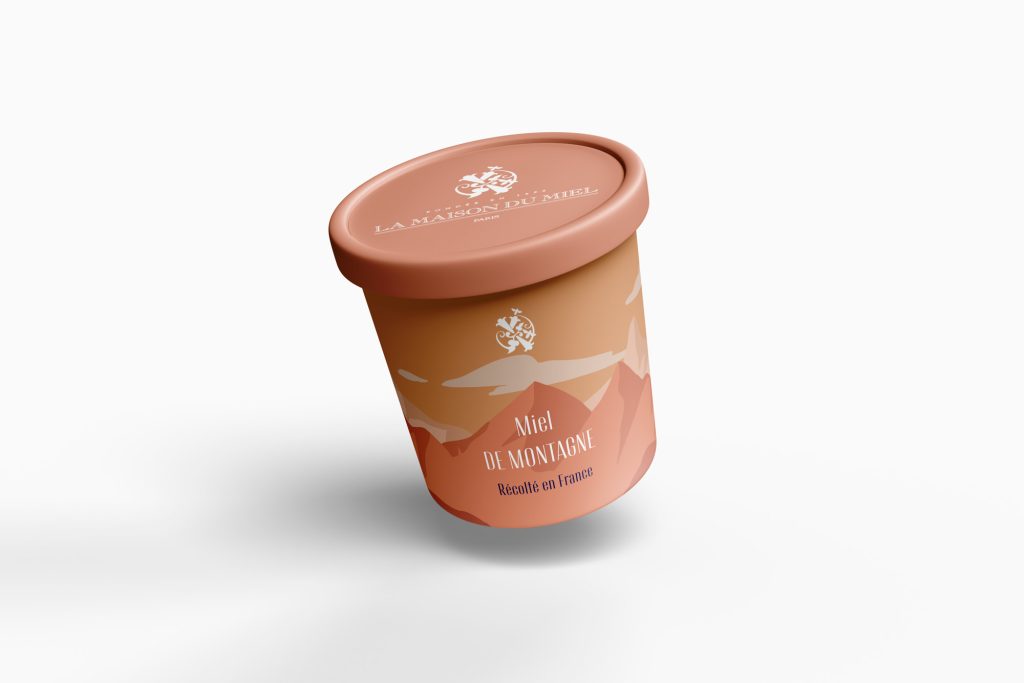 Pot de miel dans le packaging édition spéciale Maison du Miel