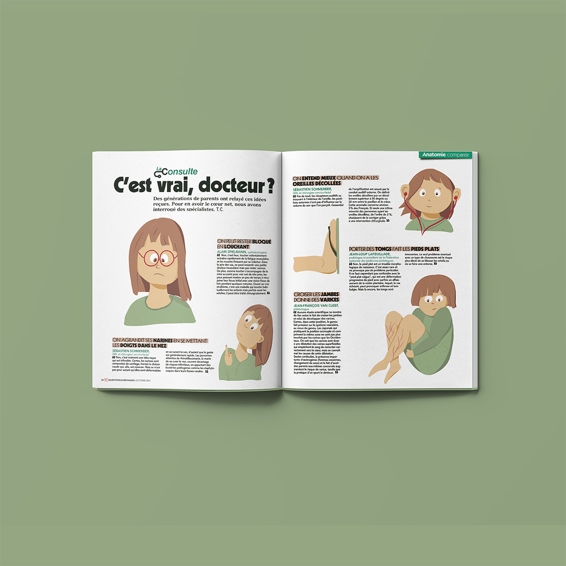 Illustrations éditoriales dans un magazine – exemple d’illustration personnalisée
