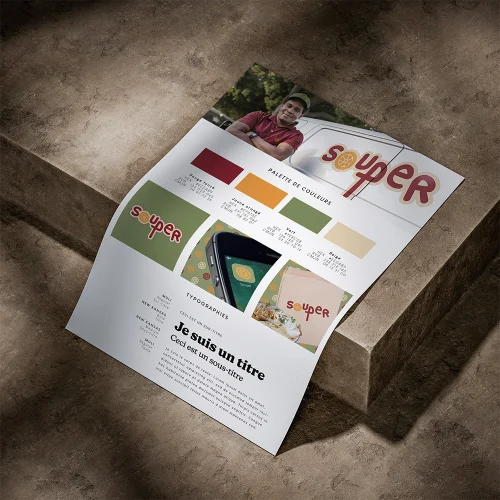 BRANDBOARD SOUPER exemple d’identité visuelle complète PACK IMPULSION